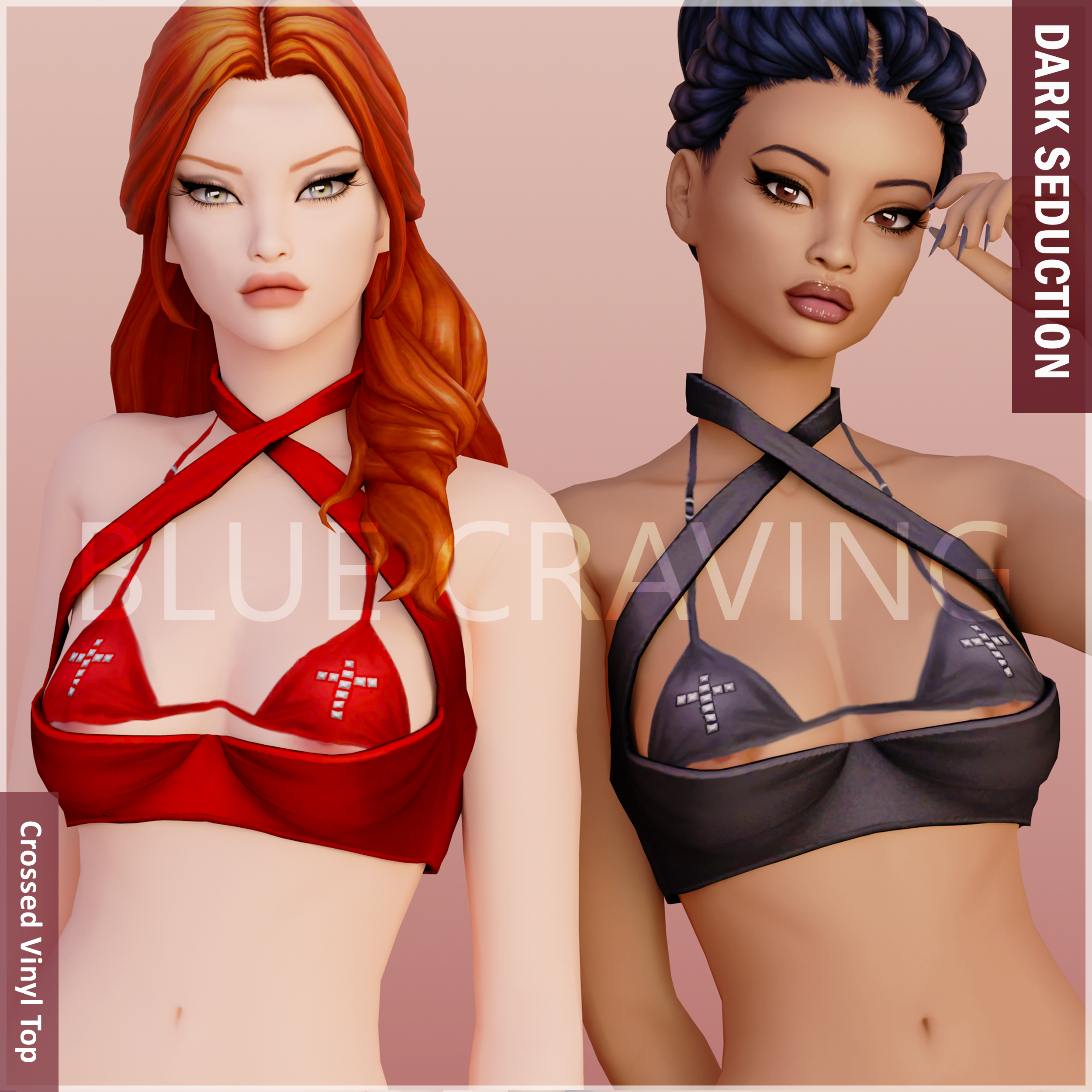 [Blue Craving] Dark Seduction - Crossed Vinyl Top